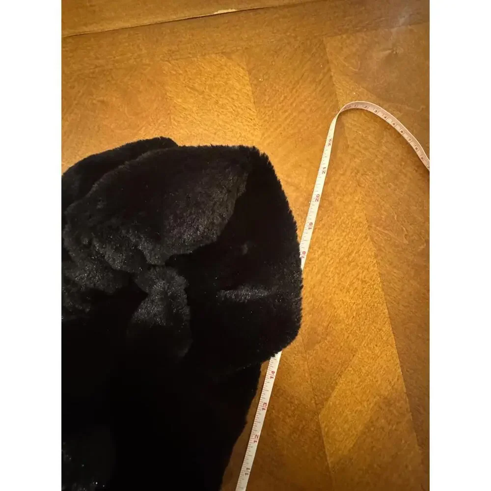 Black Faux Fur Scarf - Picture 2 of 2